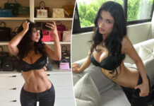 Kylie Jenner Turns Heads With Steamy Photos in Front of Luxury Handbag Collection
